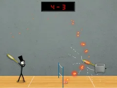 Cluiche Stick Figure Badminton 3 ar líne