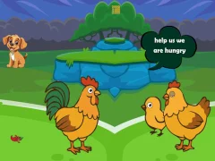 Cluiche Feed Hungry Hen Family ar líne