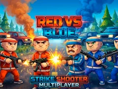 Cluiche Red vs Blue. Strike Shooter Multiplayer ar líne