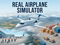 Cluiche Real Airplane Simulator ar líne