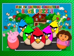 Cluiche Famous Cartoon Characters Eggs ar líne