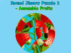 Cluiche Round jigsaw Puzzle 2 - Assemble Fruits ar líne