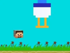 Cluiche Chicken Jockey Flappy Minecraft ar líne