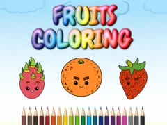 Cluiche FRUITS COLORING ar líne