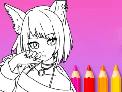 Cluiche Anime Manga Coloring Book ar líne