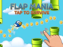Cluiche Flap Mania Tap to Survive ar líne