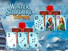 Cluiche Winter Solitaire TriPeaks ar líne
