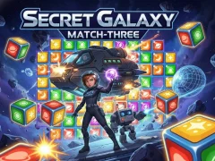 Cluiche Secret Galaxy Match-three ar líne