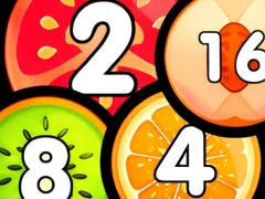 Cluiche Merge Balls Shooter 2048 Connect Fruits ar líne