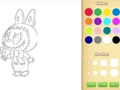Cluiche Chibi Labubu Coloring Book for Kids ar líne