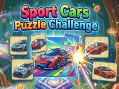 Cluiche Sport Cars Puzzle Challenge ar líne