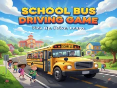 Cluiche School Bus Driving Game ar líne