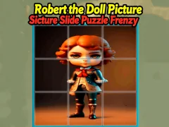 Cluiche Robert the Doll Picture Slide Puzzle Frenzy ar líne