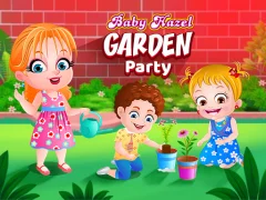Cluiche Baby Hazel. Garden party ar líne