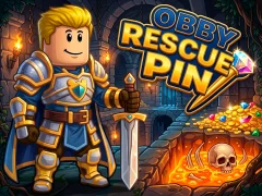 Cluiche Obby Rescue Pin ar líne