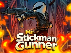 Cluiche Mr Stickman Gunner ar líne