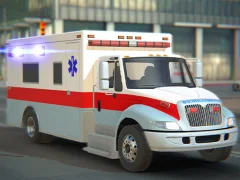 Cluiche City Ambulance Car Driving ar líne