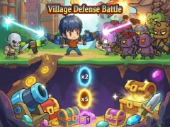 Cluiche Village Defense Battle ar líne