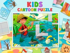 Cluiche Kids Cartoon Puzzle ar líne