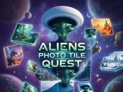 Cluiche Aliens Photo Tile Quest ar líne