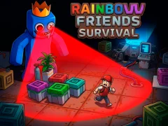 Cluiche Rainbow Friends Survival ar líne