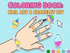 Cluiche Coloring Book: Nail Art & Bracelet Diy ar líne