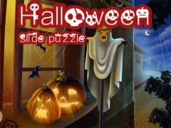 Cluiche Halloween Slide Puzzle ar líne