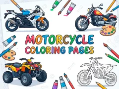 Cluiche Motorcycle Coloring Pages ar líne