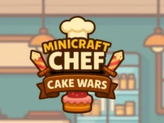 Cluiche Minicraft Chef Cake Wars ar líne