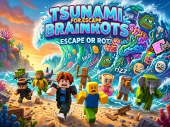 Cluiche Tsunami For Escape Brainrots ar líne