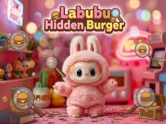 Cluiche Labubu Hidden Burger ar líne