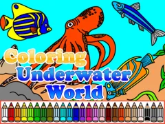 Cluiche Coloring Underwater World ar líne