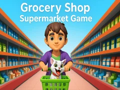 Cluiche Grocery Shop: Supermarket Game ar líne