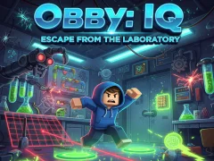 Cluiche Obby: IQ Escape from the Laboratory ar líne