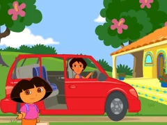 Cluiche Dora The explorer Dora's Ride-Along City Adventure ar líne