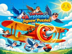 Cluiche Cartoon Airplanes: Jigsaw Puzzles ar líne