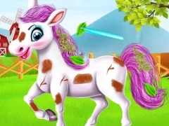 Cluiche Baby Taylor Cute Pony Care ar líne