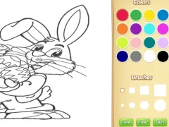Cluiche Easter Bunny Coloring Book for Kids ar líne