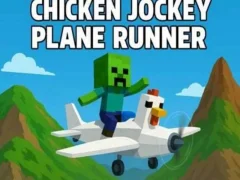 Cluiche Chicken Jockey Plane Runner ar líne