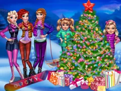 Cluiche Princesses Christmas tree ar líne
