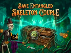 Cluiche Save Entangled Skeleton Couple ar líne