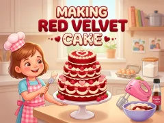 Cluiche Making Red Velvet Cake ar líne