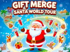 Cluiche Gift Merge Santa World Tour ar líne