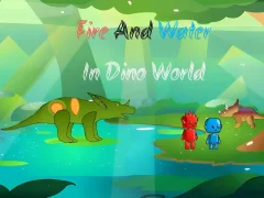 Cluiche Fire And Water In Dino World ar líne
