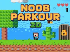 Cluiche Noob Parkour 2D ar líne