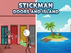 Cluiche Stickman Doors and Island ar líne