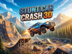 Cluiche Stunt Car Crash 3D ar líne