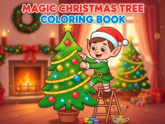 Cluiche Magic Christmas Tree Coloring Book ar líne