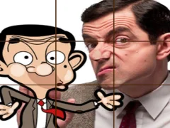 Cluiche Mr Bean Tile Puzzle ar líne