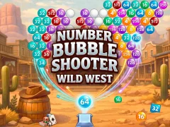 Cluiche Number Bubble Shooter Wild West ar líne